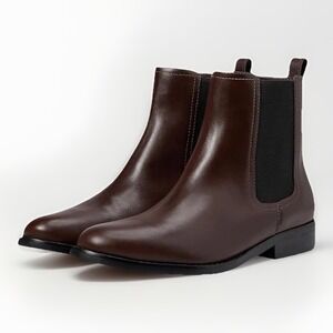 Coach Outlet Maeve LTH Bootie Maple Leather Chelsea Ankle Boots Women's Size 5.5